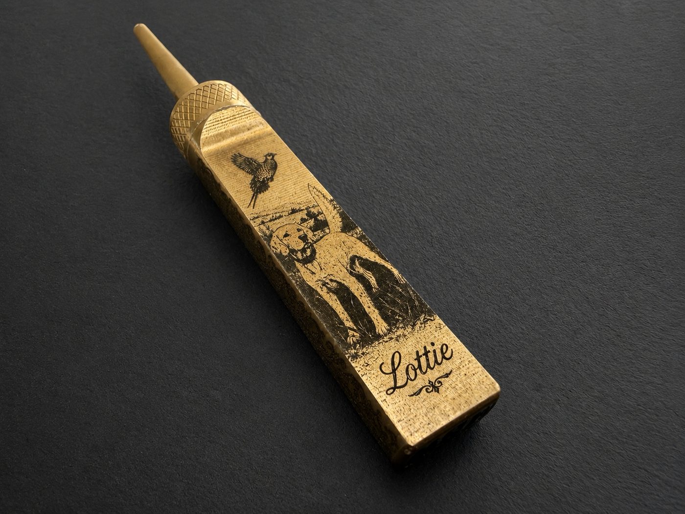 Lottie engraved golf divot tool